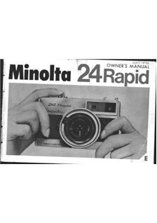 Minolta 24 Rapid manual. Camera Instructions.